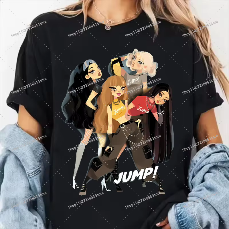T-shirts Kpop Blackpink de style coréen pour hommes et femmes