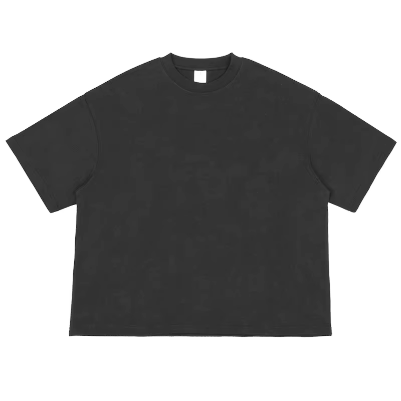 2025 nouveau Boxy Fit T-shirt à manches courtes hommes coton lourd épaule tombante