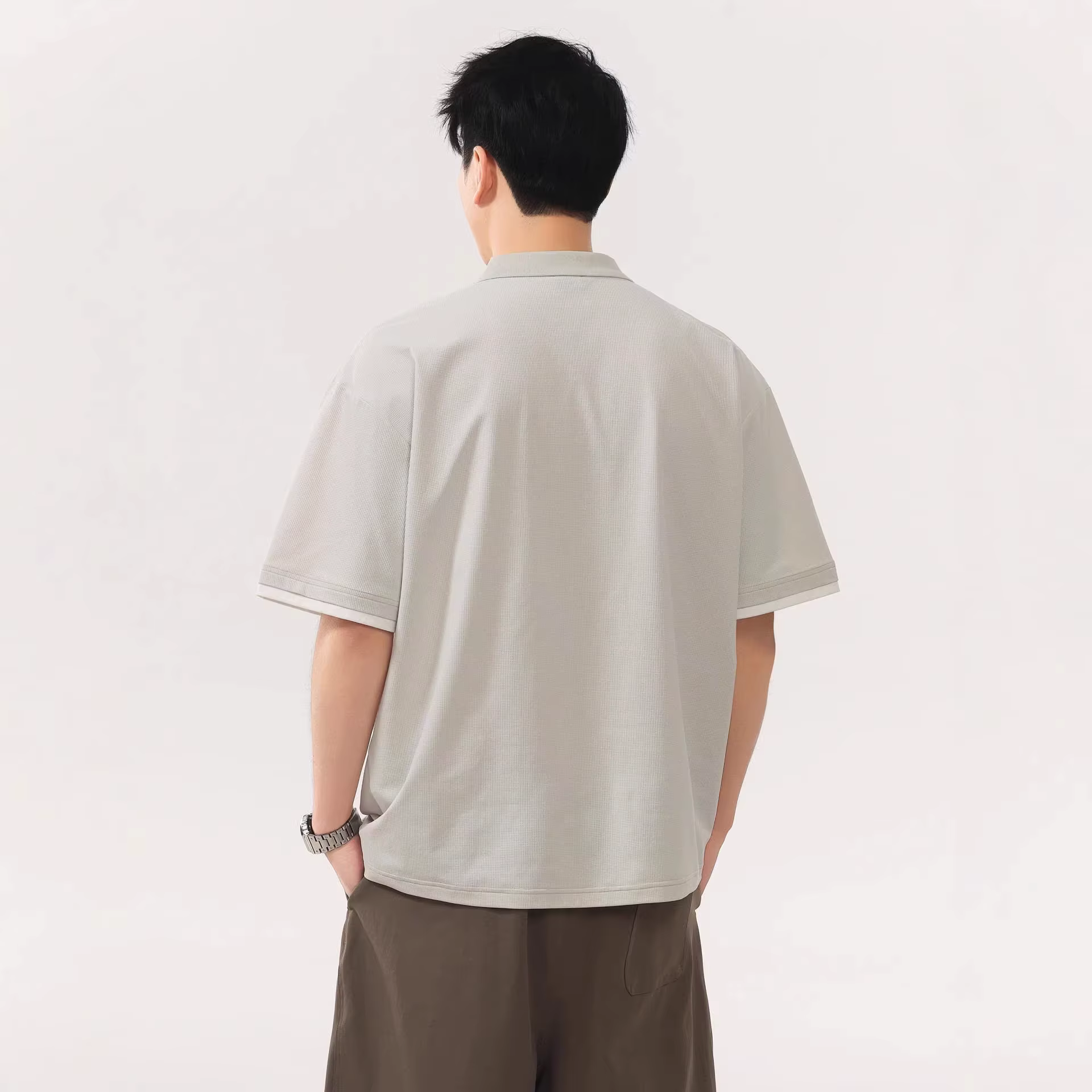 Polo homme 2026 à faux double col