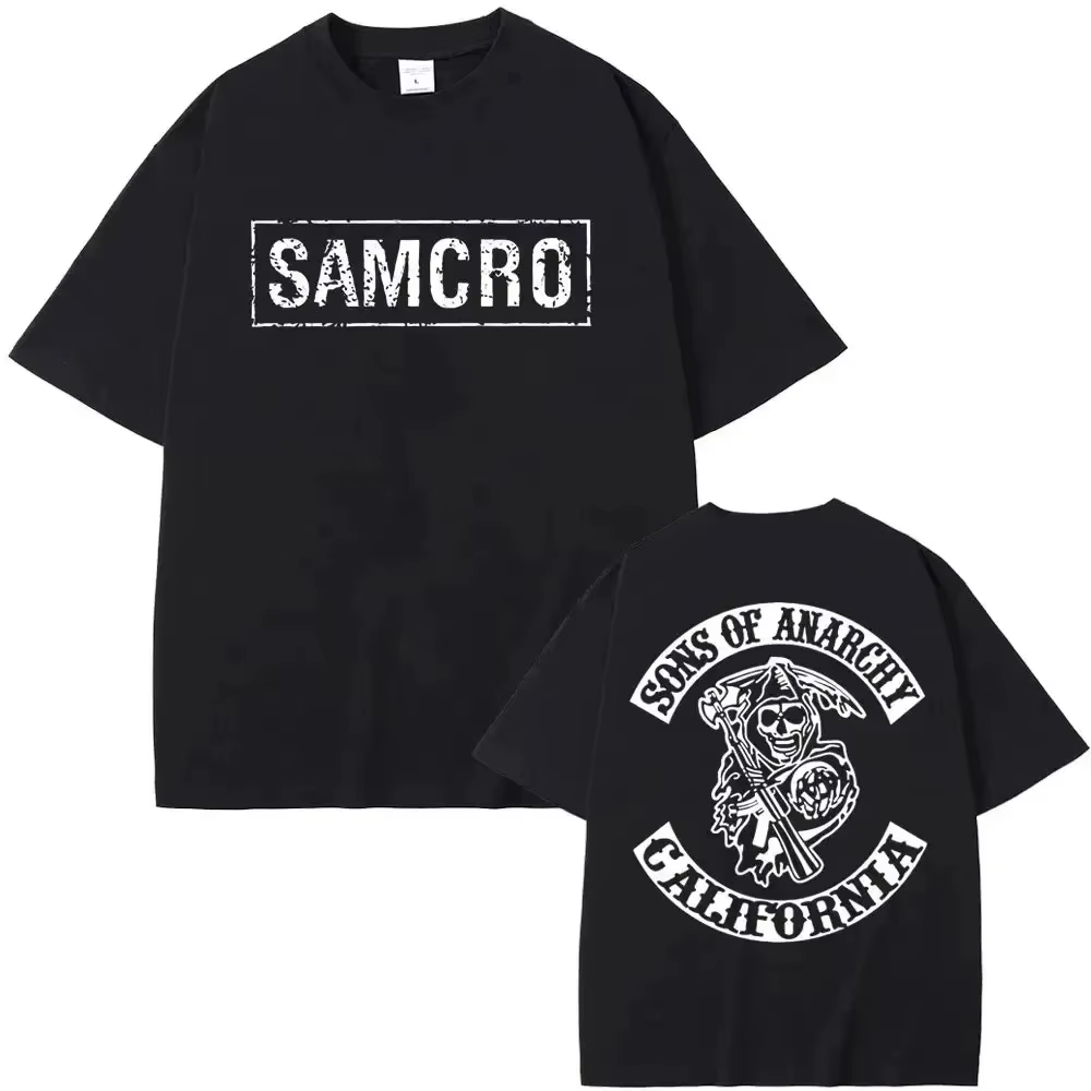 T-shirt Homme Femme Sons of Anarchy SAMCRO 2026 – Nouvelle Collection Luxe Grande Taille Décontracté Manches Courtes Streetwear