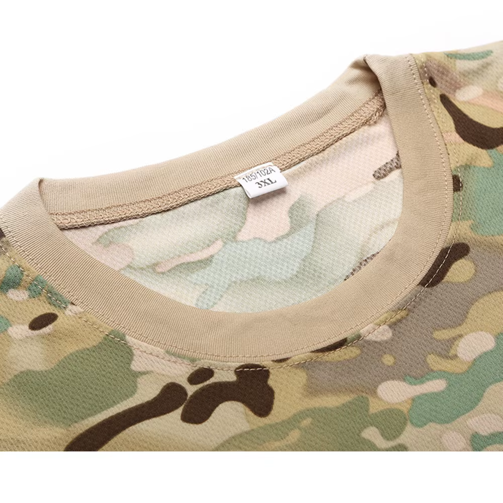 CamSolomon-T-shirt à manches courtes et col rond 3D pour hommes