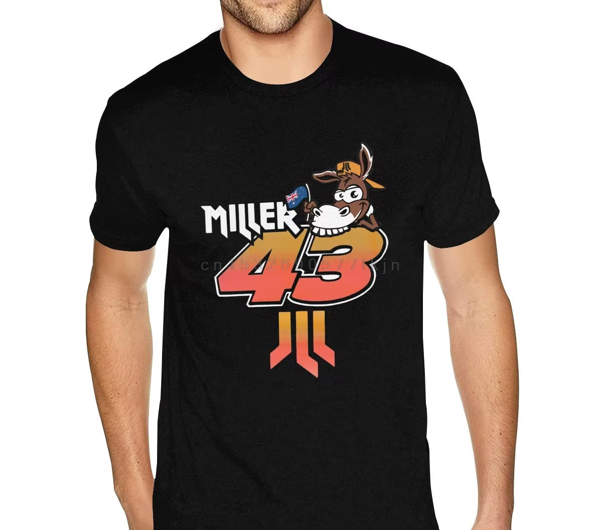 Chemise à Manches Courtes pour Homme, Logo Jack Miller 43, Meilleure Qualité, Marques de Styliste, Merch