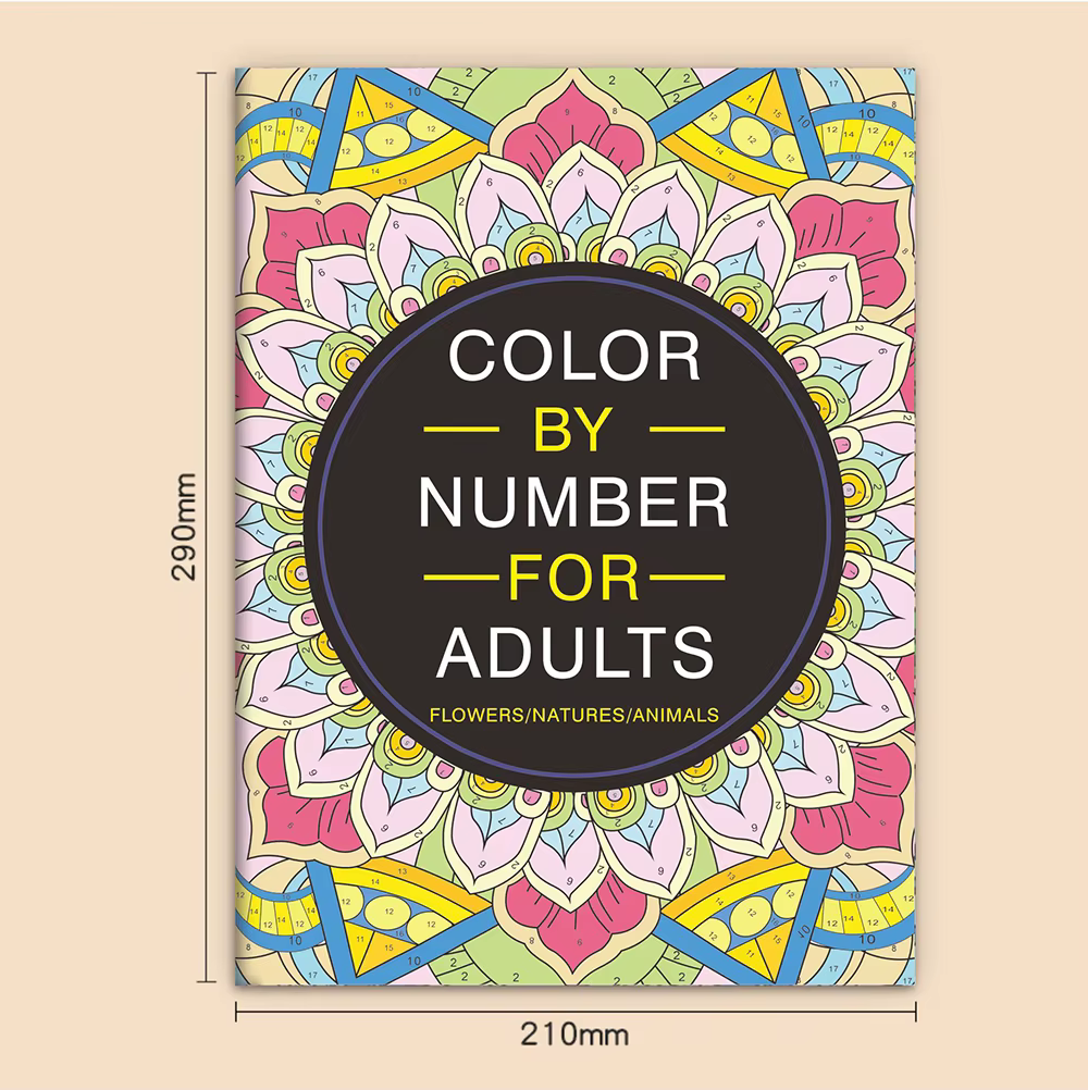 Livre de coloriage par numéros pour adultes