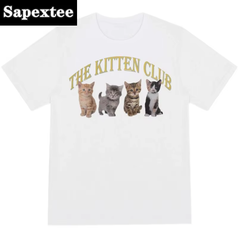T-Shirt à Manches Courtes en Coton Blanc pour Femme
