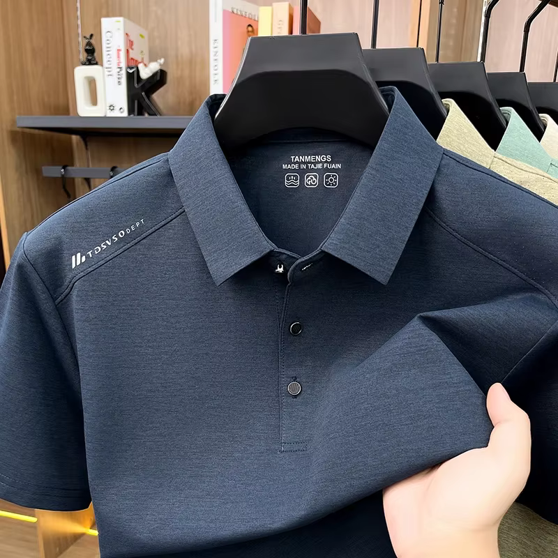Chemises polo pour hommes à manches courtes