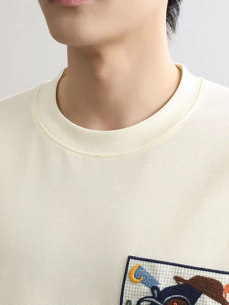 T-shirt col rond pour hommes