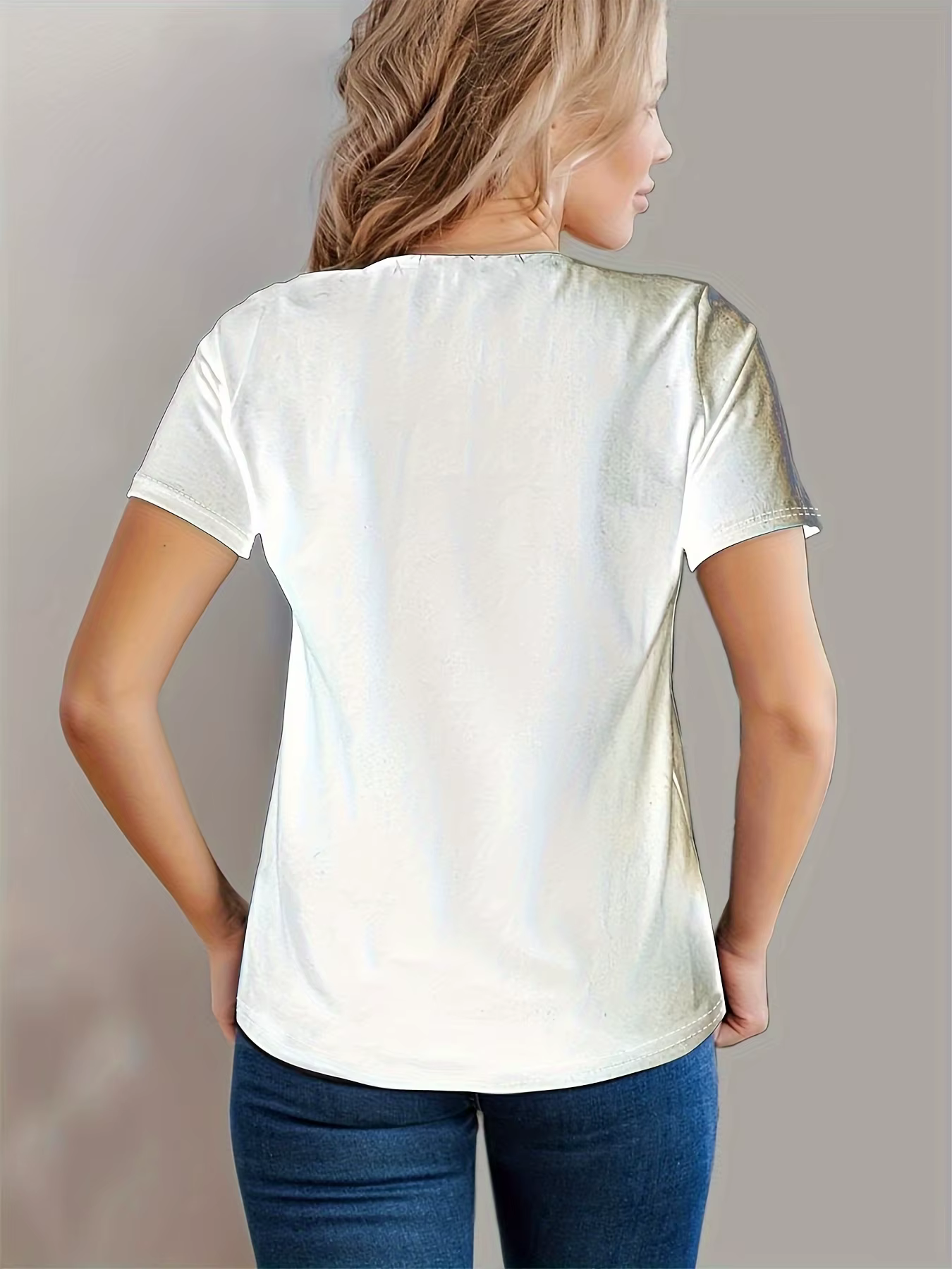 T-Shirt imprimé chat mignon pour femmes