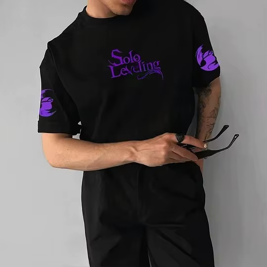 T-shirt autorisé à nivellement solo 2025 – Haut en coton anime japonais