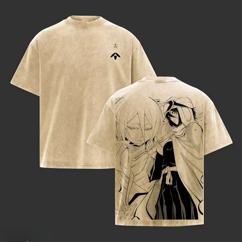 T-shirt imprimé BLEACH Kuchiki Rukia Anime pour hommes et femmes