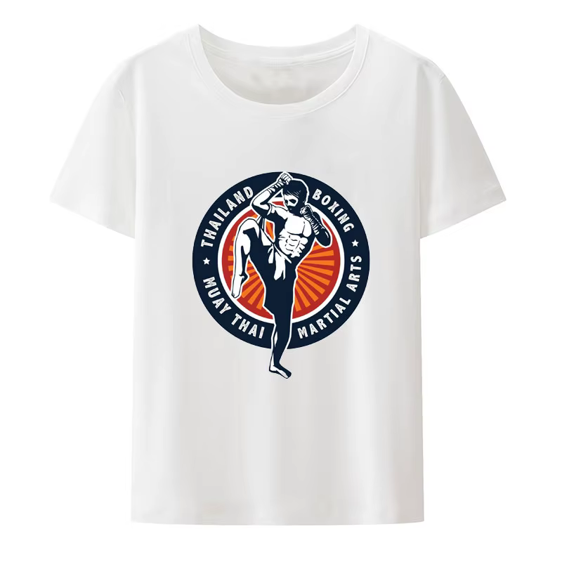 Thaïlande boxe Muay Thai Arts martiaux imprimer t-shirt mignon nouveau Style nouveauté Camisa loisirs décontracté confortable ample cadeau salle de sport Y2k