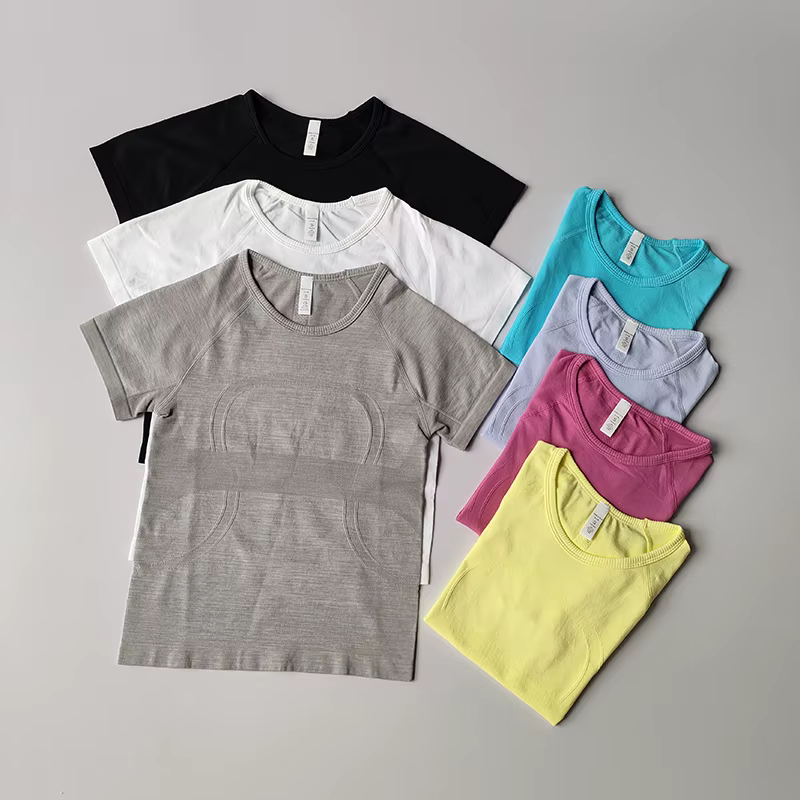 T-Shirt de Fitness à manches courtes pour femmes