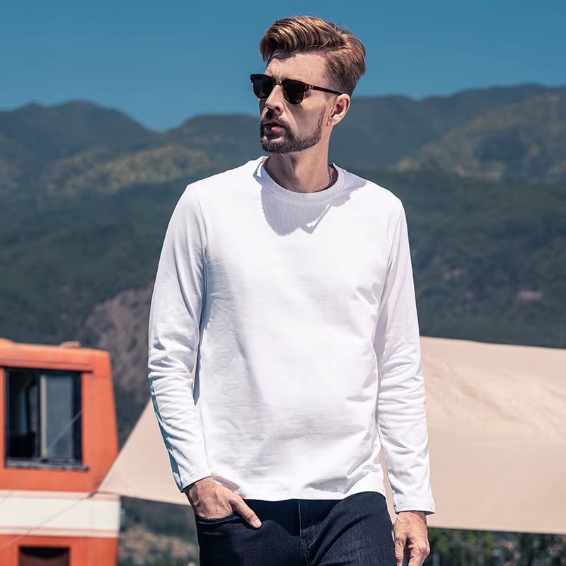 T-shirt à manches longues pour homme grande taille
