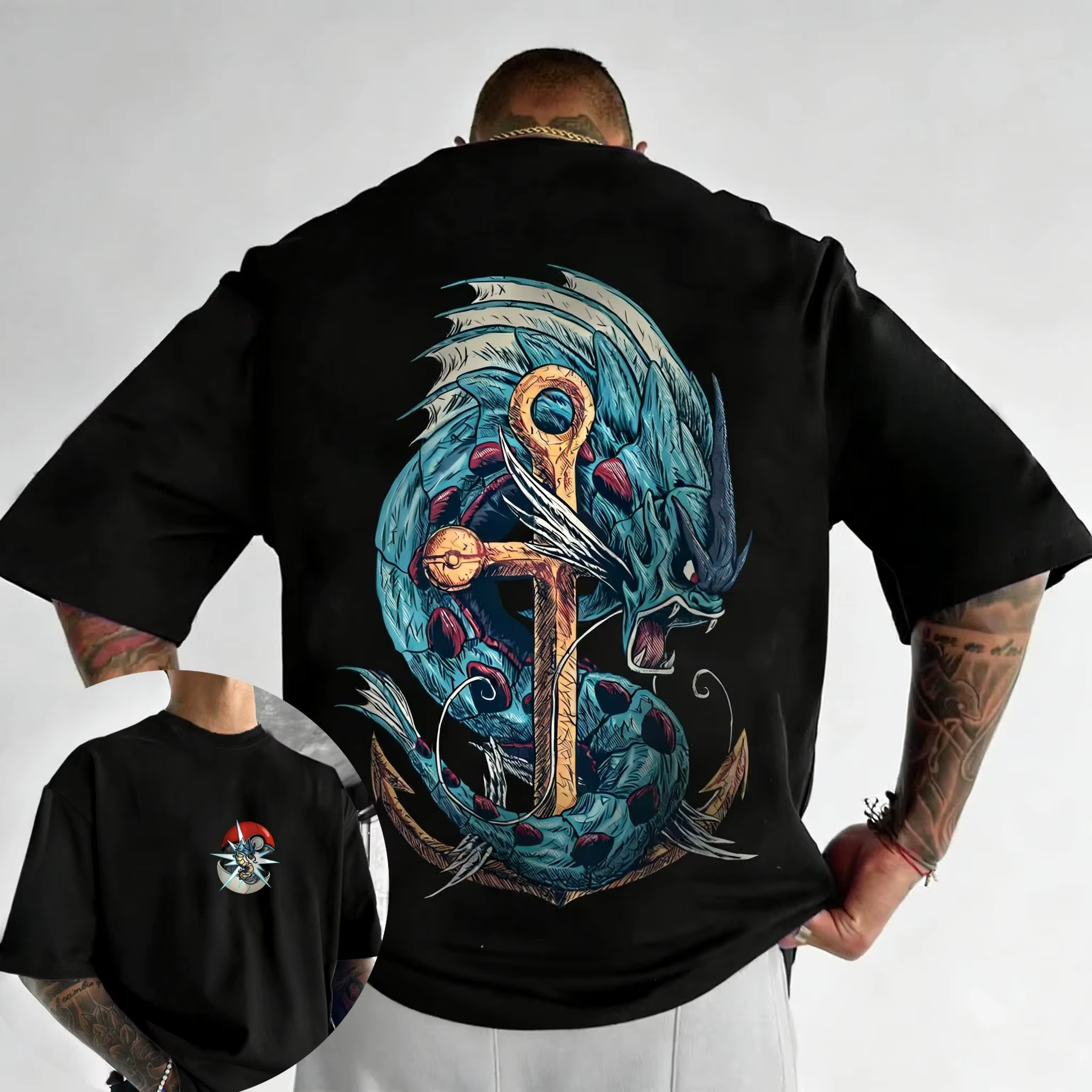 T-shirt imprimé Pokémon Anime Gengar
