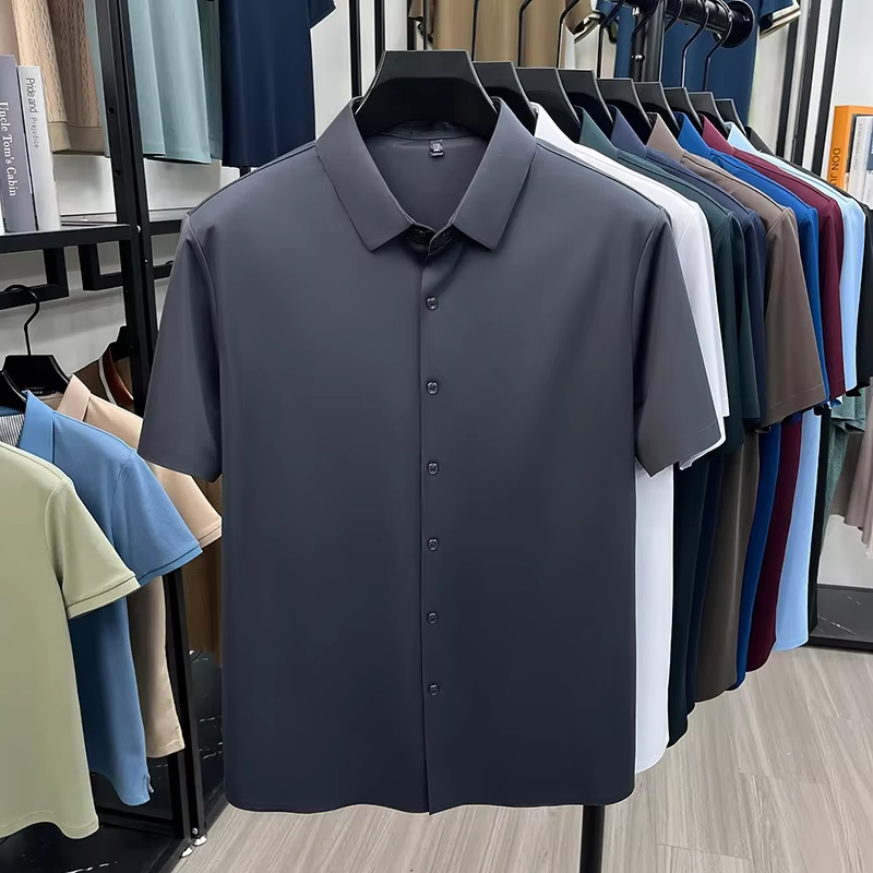 Chemise d'été pour homme à manches courtes