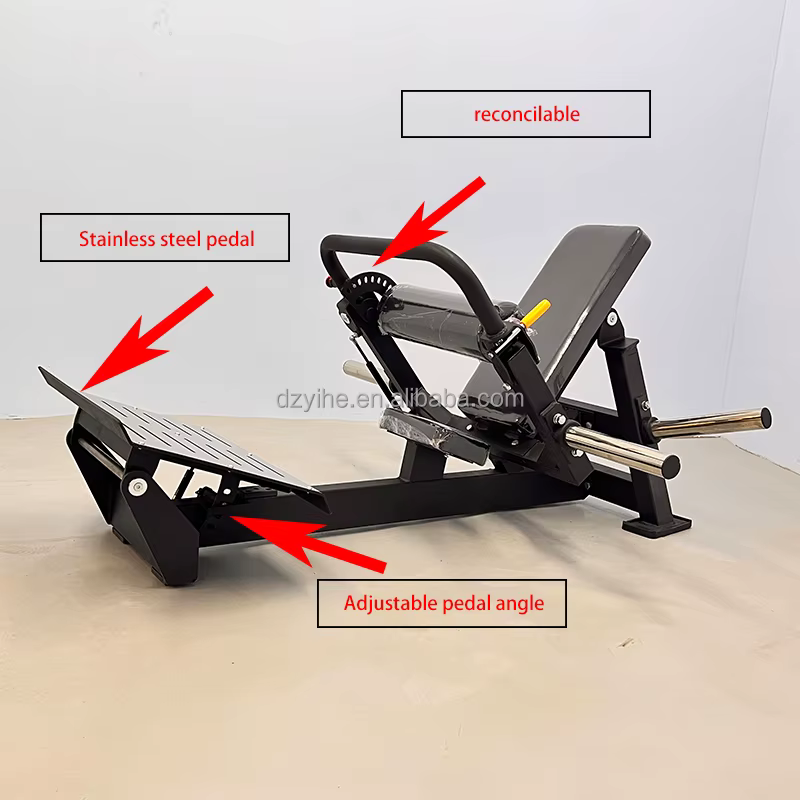Machine à pont de fessiers professionnelle pour exercices isolés de poussée de hanche et développement