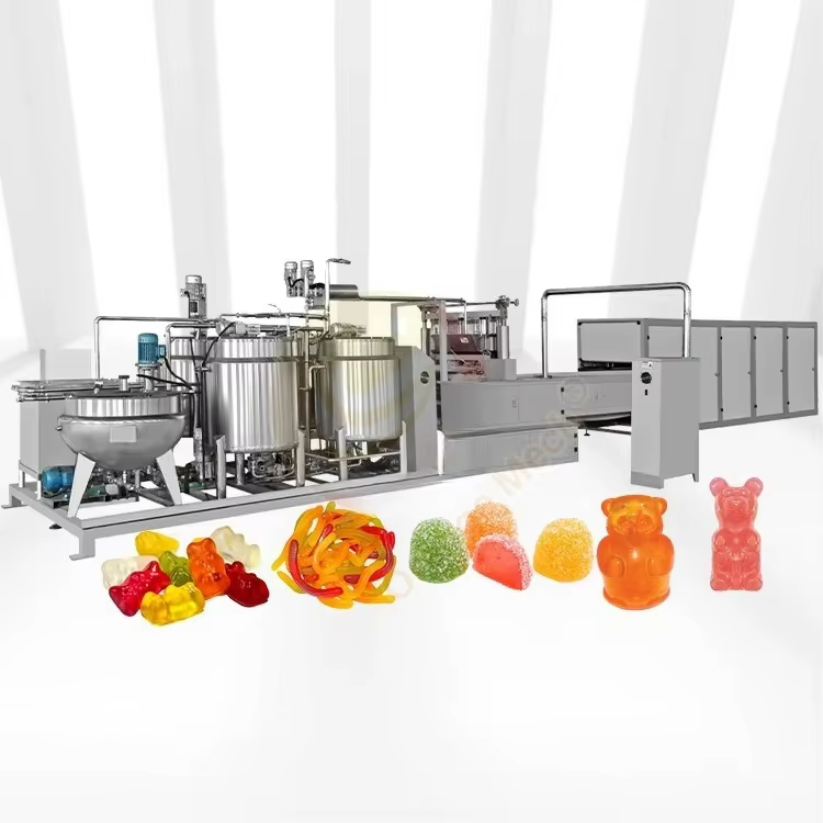 Jelly Sweet Gummy Bear dépôt bonbons faire Machine fabrication Bonbon petite ligne de Production entièrement automatique
