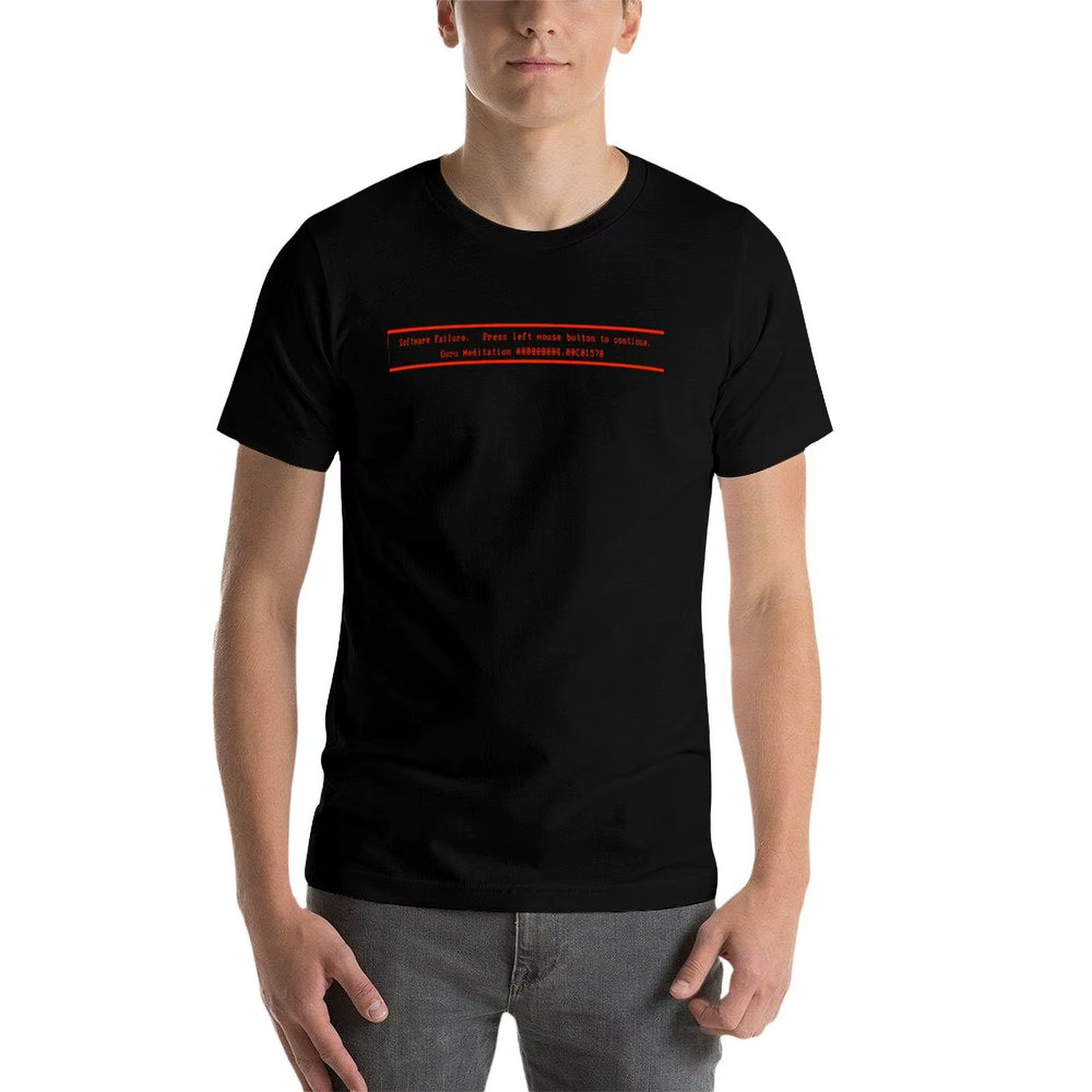 Amiga: T-Shirt d'avertissement de méditation Guru t-shirts pour homme graphique vintage