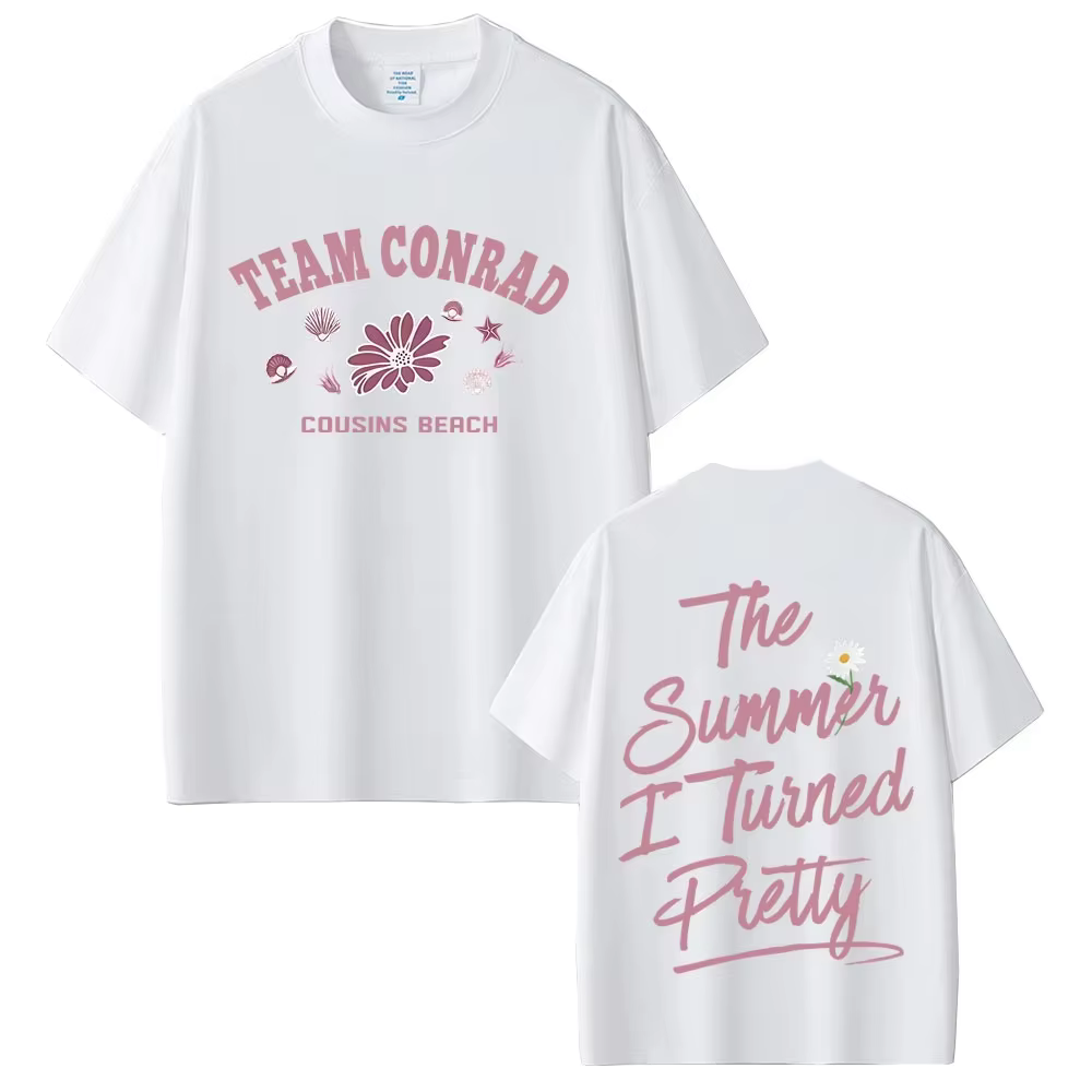 TV jouer l'été je transformé jolie équipe Conrad Cousins plage Double face impression T-shirt hommes femmes mode décontracté Vintage t-shirts
