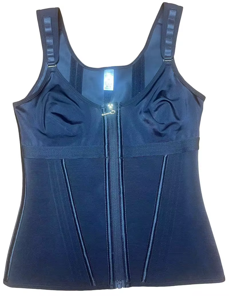 Léopard minceur gaine taille formateur Corset gilet avec fermeture éclair Fajas colombien ceinture corps Shaper Shapewear sport chemise débardeur