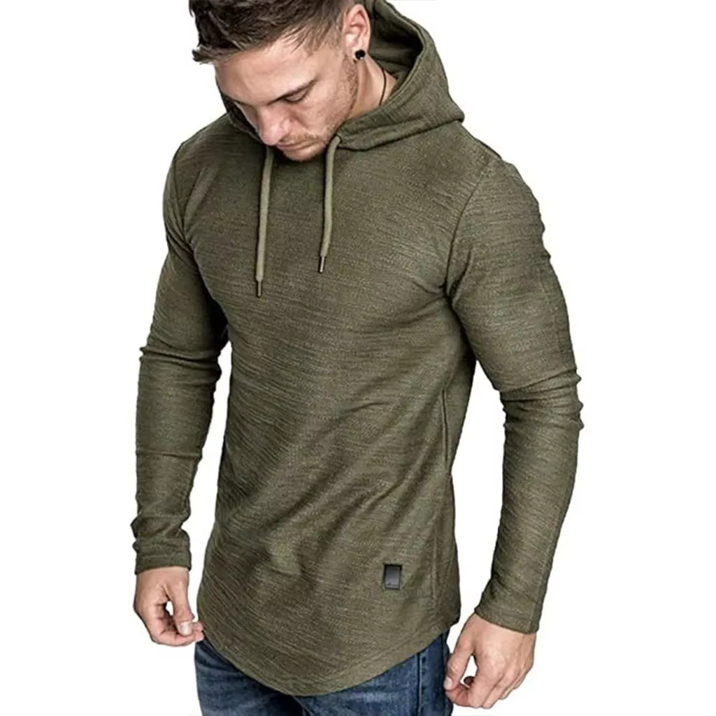 T-shirt à manches longues en coton pour hommes