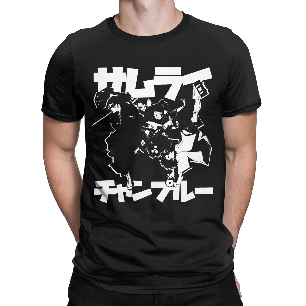 T-shirt à manches courtes et col rond pour homme