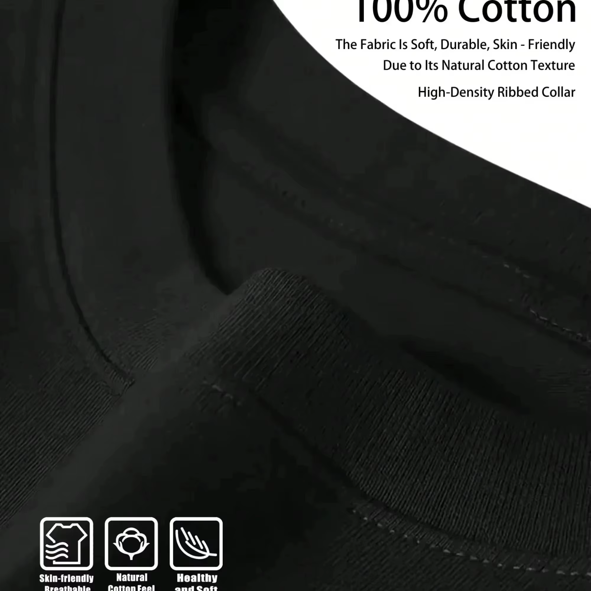 T-shirt à manches courtes et col rond pour hommes
