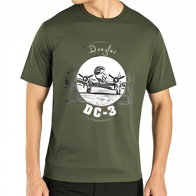 Douglas DC-3 avion hommes t-shirt quotidien