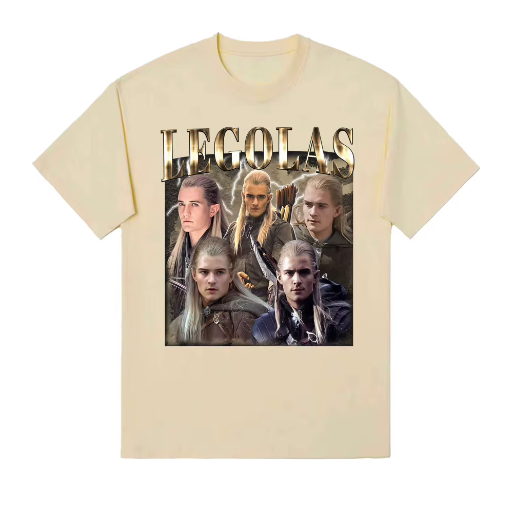 Limité Vintage Legolas film inspiré T-shirts hommes femmes décontracté haute qualité coton T-shirt mode classique
