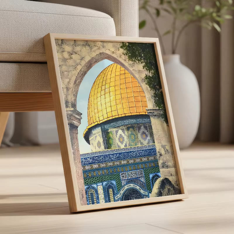 Art mural de la mosquée d'Al Aqsa