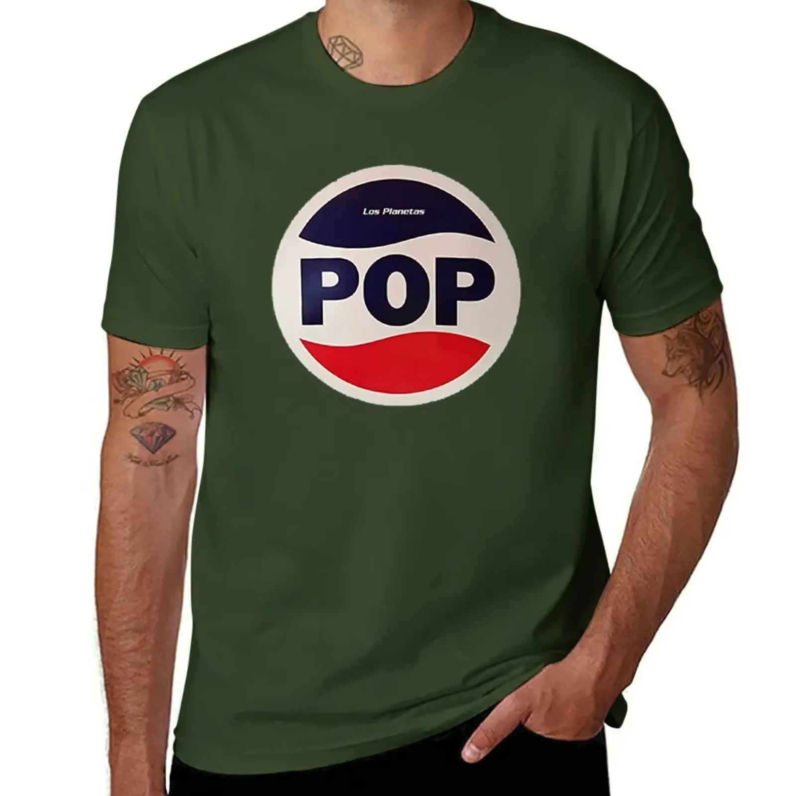Los Planetas T-Shirt funnys fans de sport vêtements pour hommes à manches courtes coton nouveauté col rond tenues mode streetwear