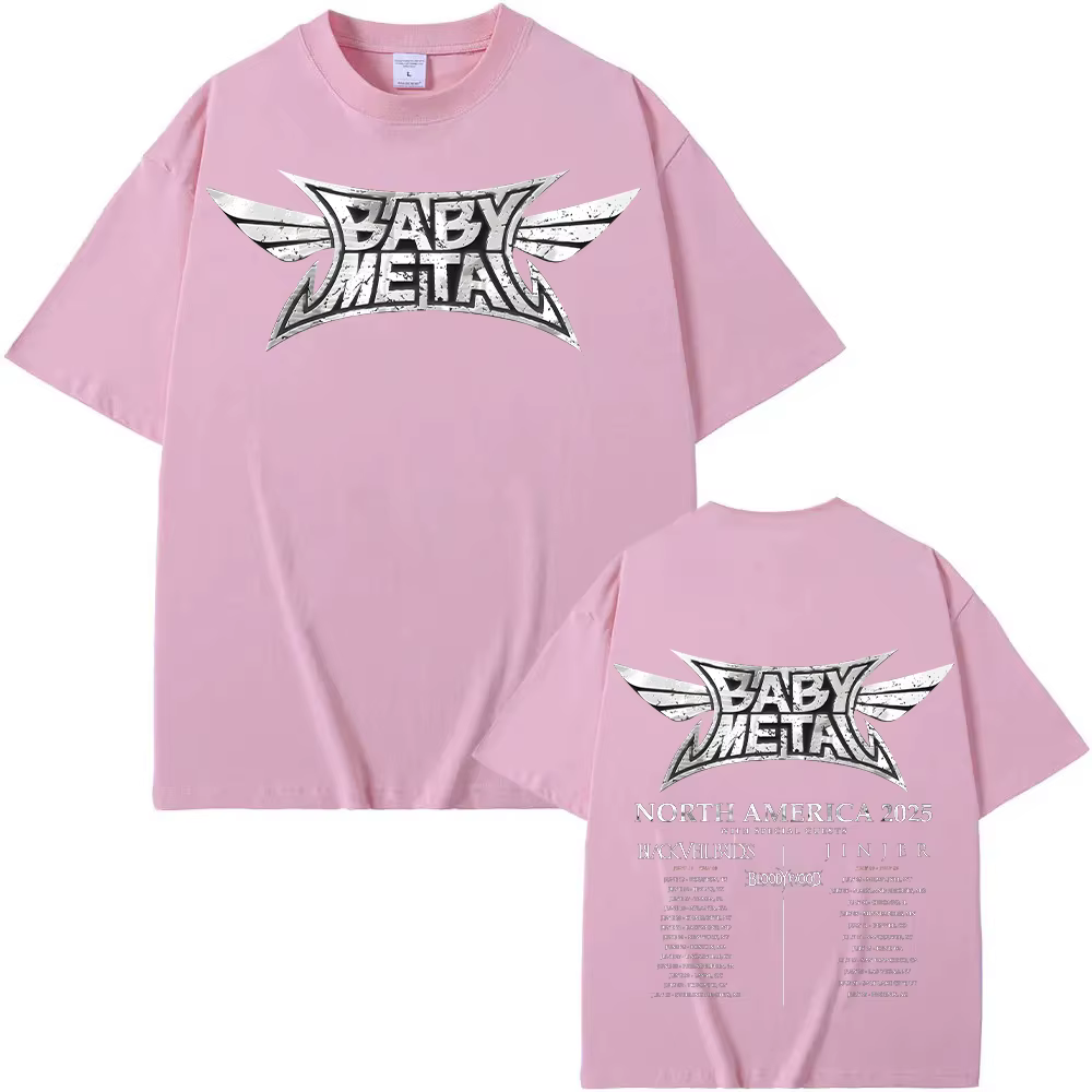 Babymetal amérique du nord Tour 2025 T-shirts Vintage