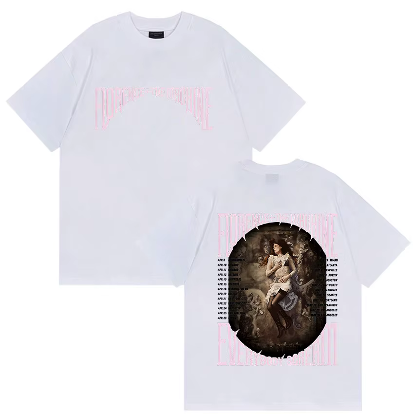 Florence + The Machine Everybody Scream Tour 2026 T-shirt graphique pour hommes et femmes
