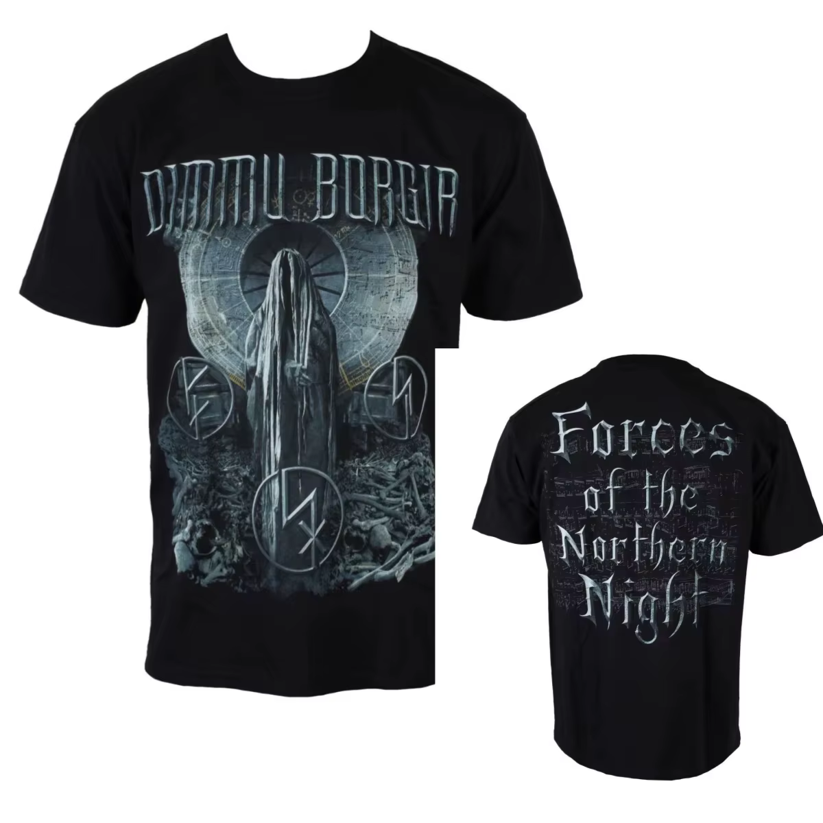 Art Classic Dimmu Borgir Band T-shirt décontracté en coton avec motif pour hommes et femmes