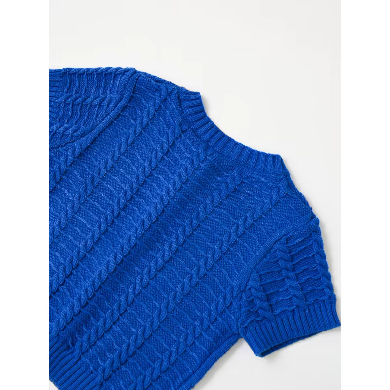 Cardigan en tricot à manches courtes pour femmes