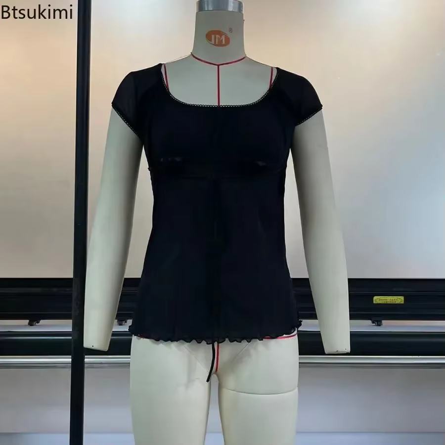 T-shirt à col carré pour femme 2026