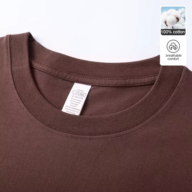 Homme t-shirts 100% coton de haute qualité nouvelle marque d'été hauts classique plaine col rond manches courtes décontracté mode hommes vêtements