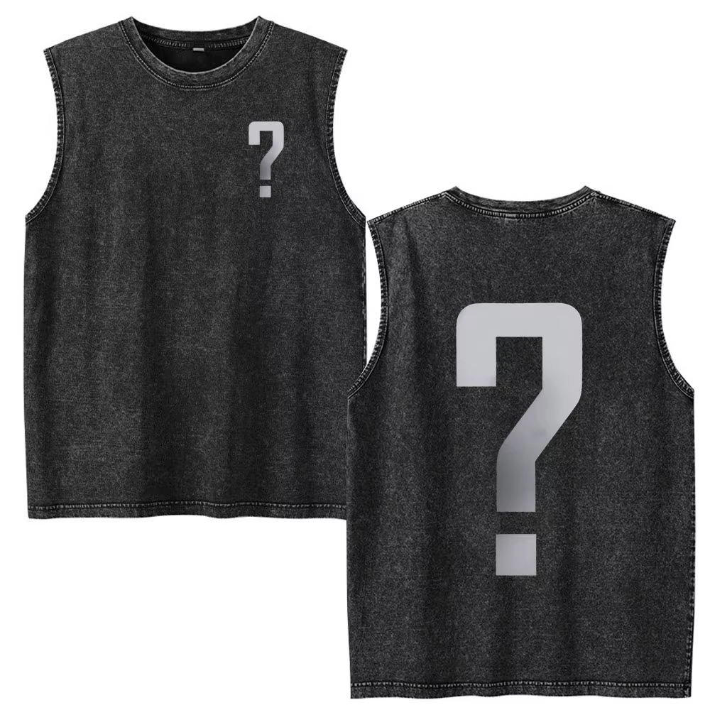 Doner Kebab Kalash Funny Skeleton Vintage Acid Washed Tank Tops T Shirt Men Clothing Casual Oversized Sleeveless Vest T-shirt