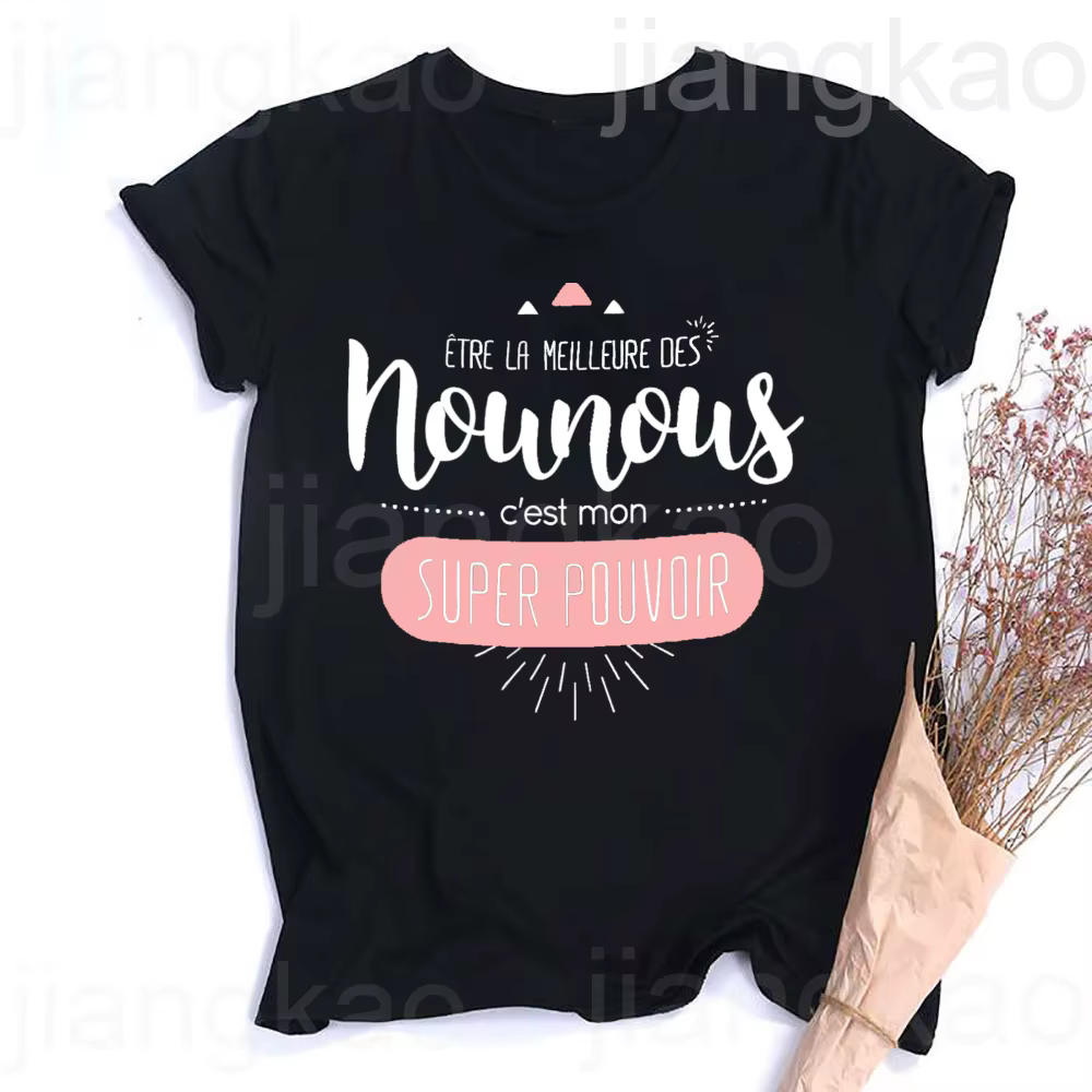 T-shirt à Manches Courtes pour Femme