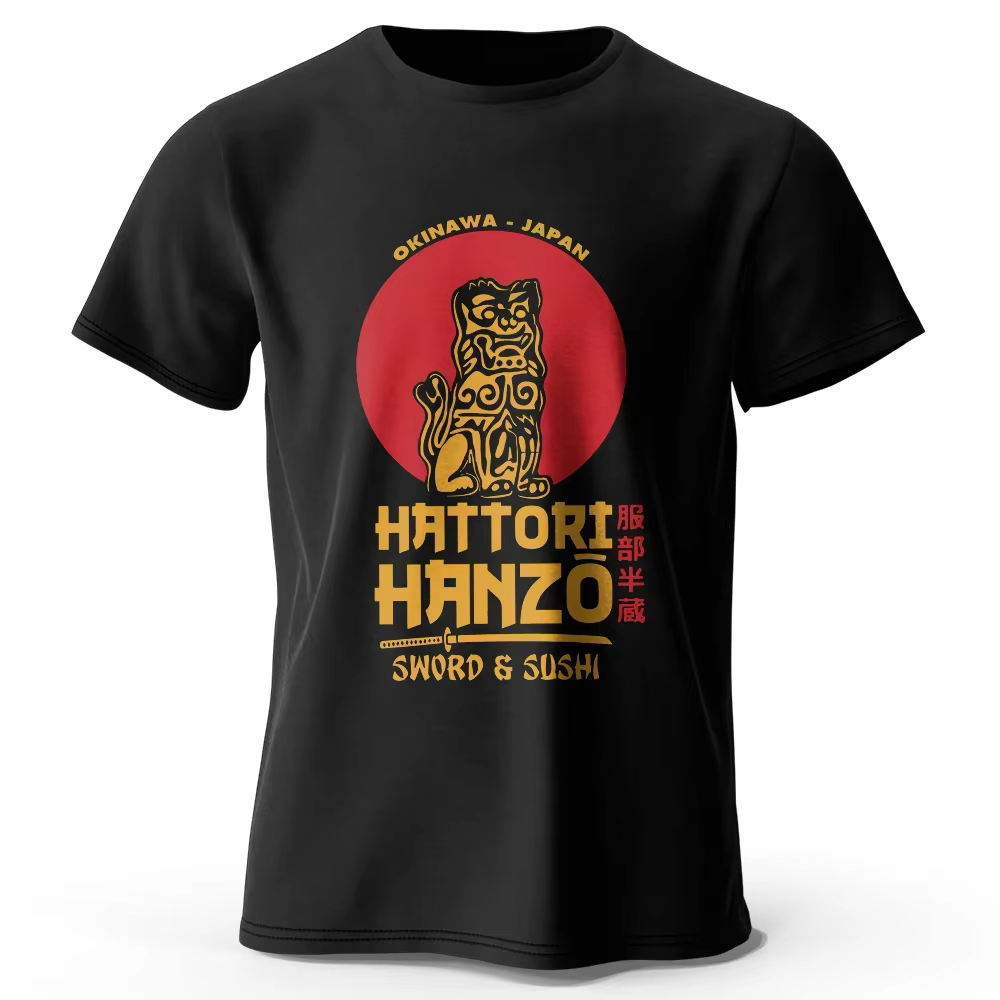 Hattori Hanzo imprimé 100% coton classique Harajuku T-Shirt pour hommes femmes vêtements de sport hauts t-shirts