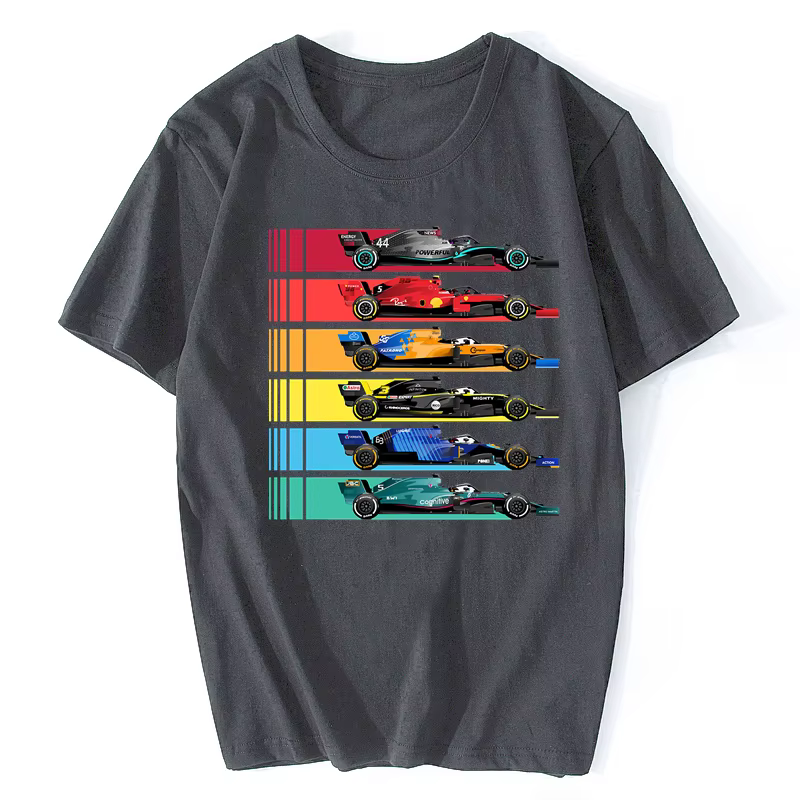 Formule 1 course T-shirt Fans hommes