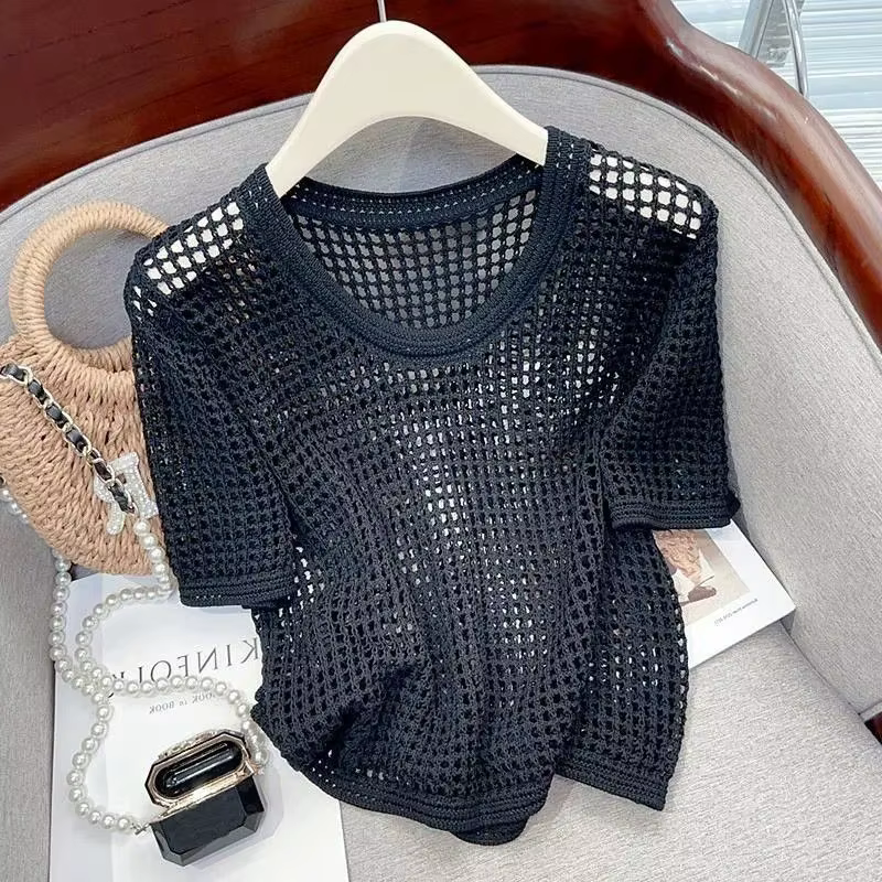 T-shirt en tricot pour femme