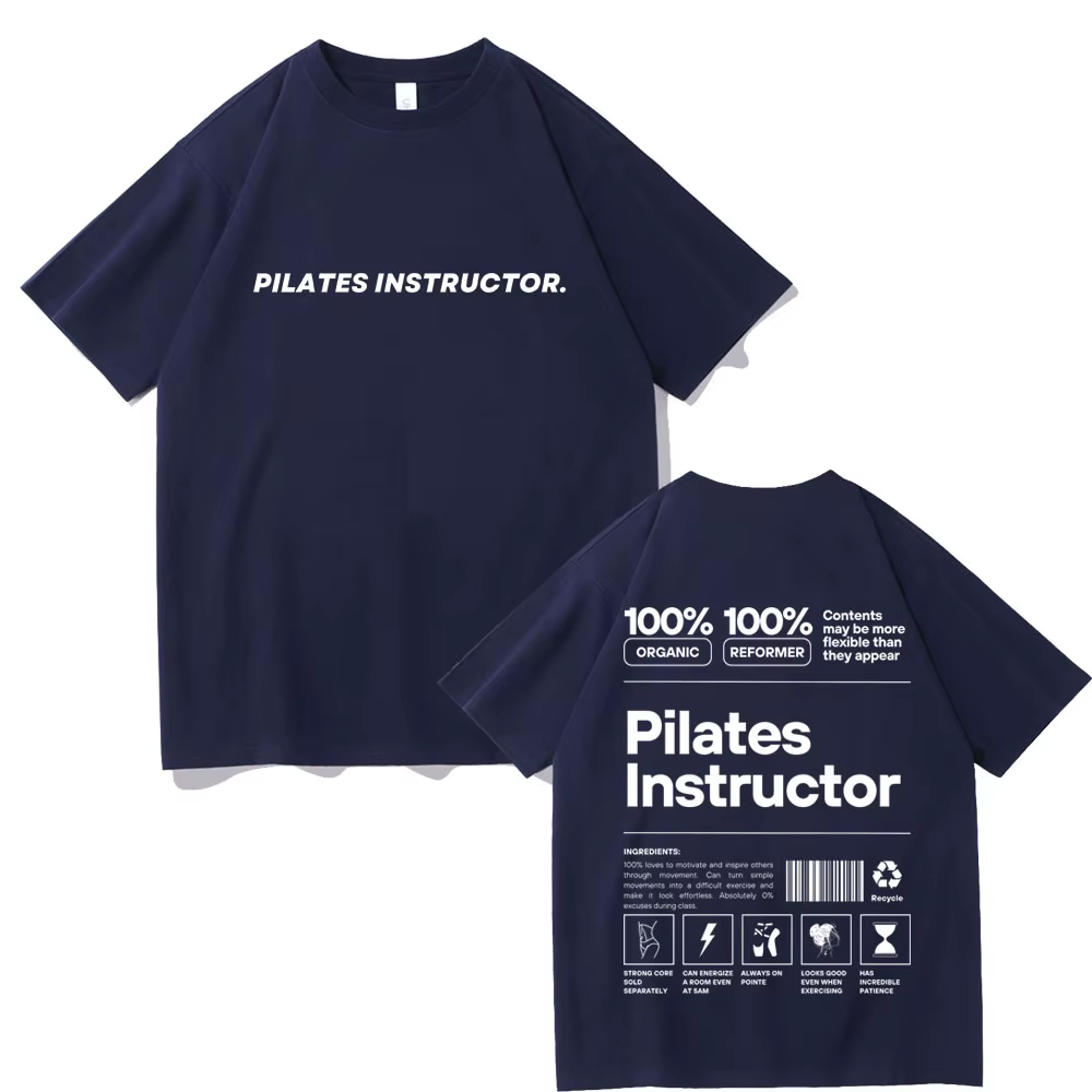 T-shirt de couverture de pompe d'instructeur de Pilates pour hommes et femmes