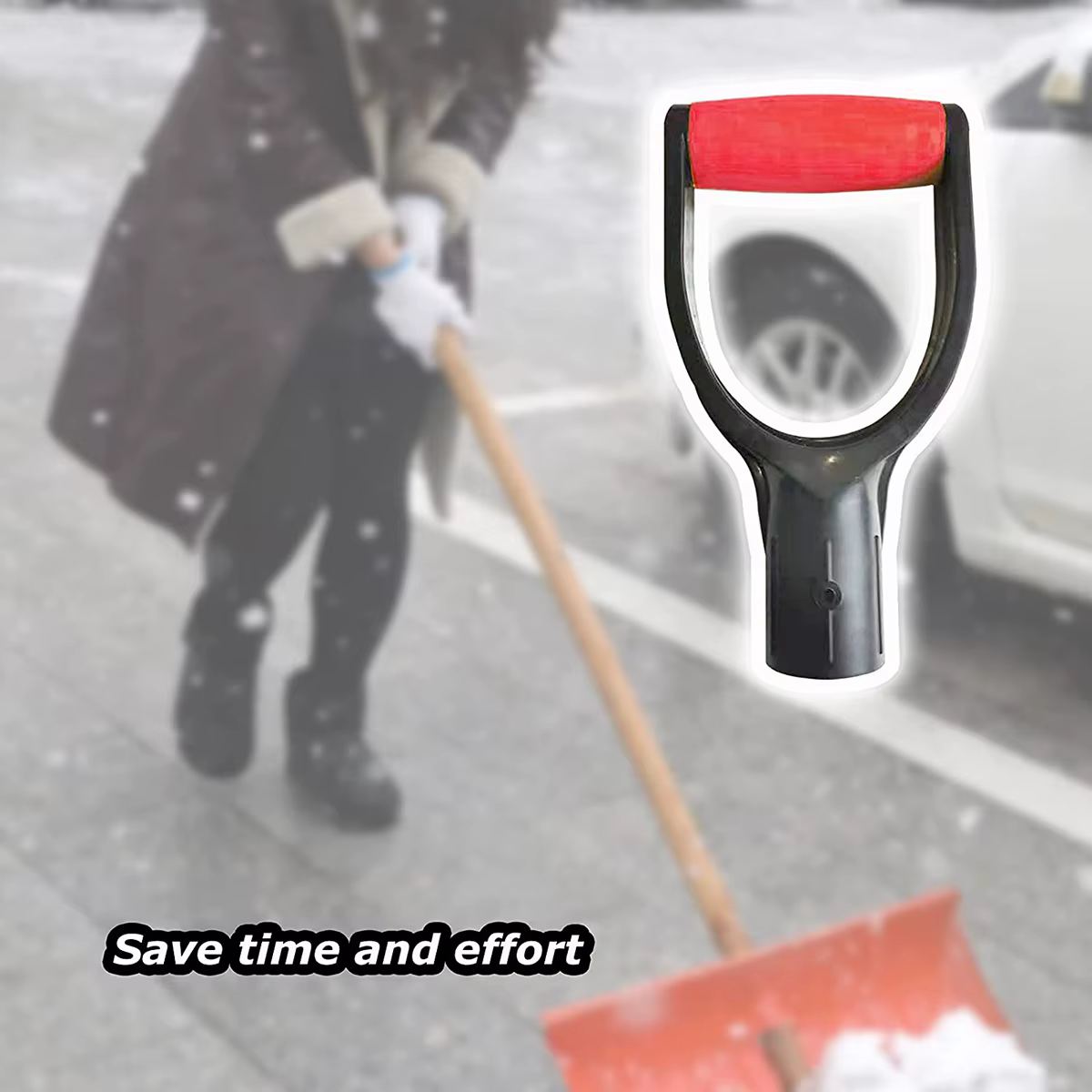 Manche de pelle à neige en plastique