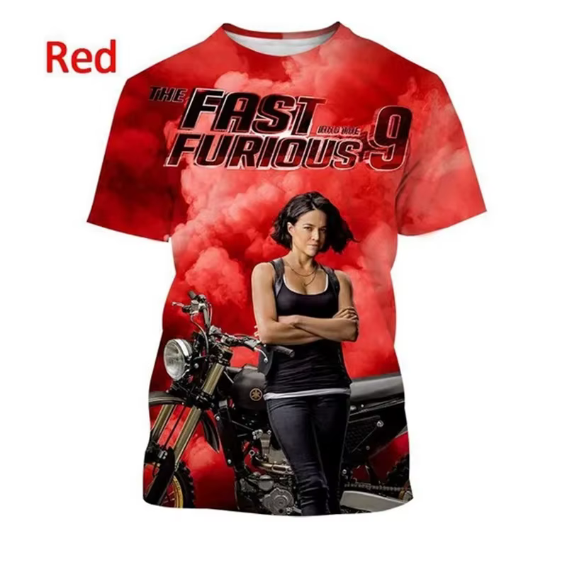 T-shirt Fast and Furious pour hommes et femmes