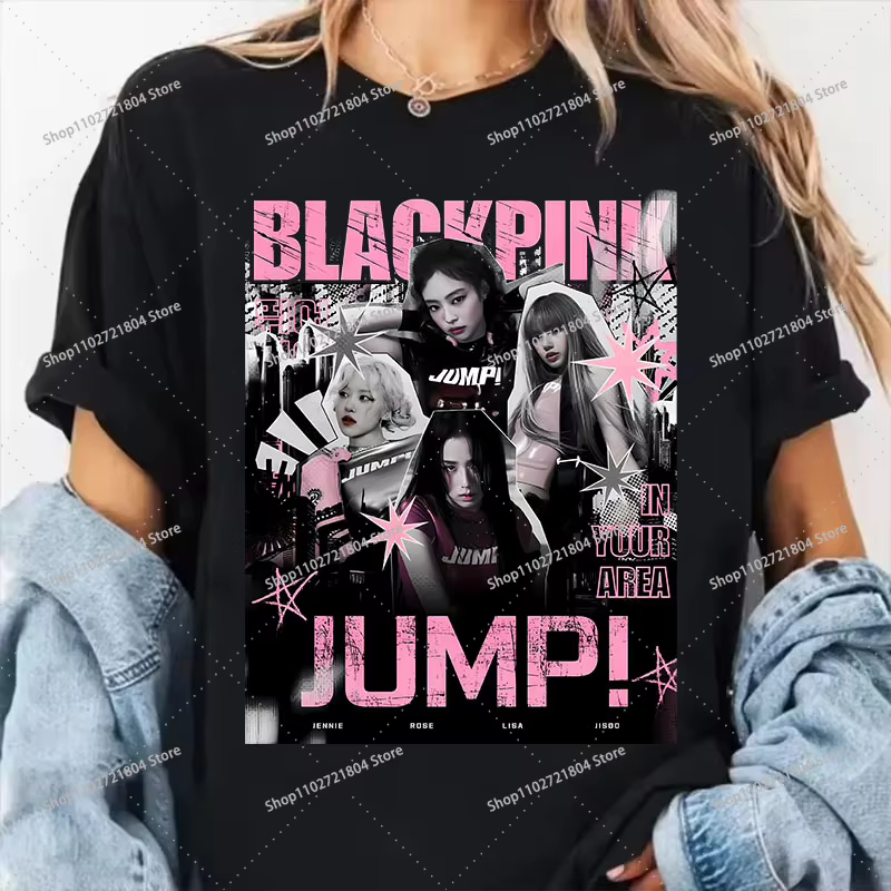 T-shirts Kpop Blackpink de style coréen pour hommes et femmes