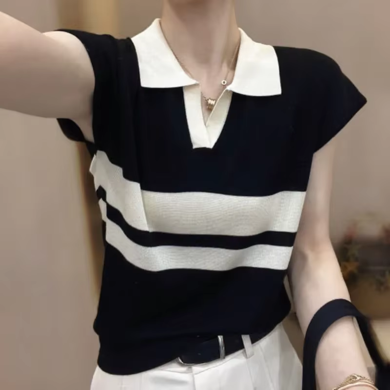 T-shirt Baggy Blanc en Coton pour Femme