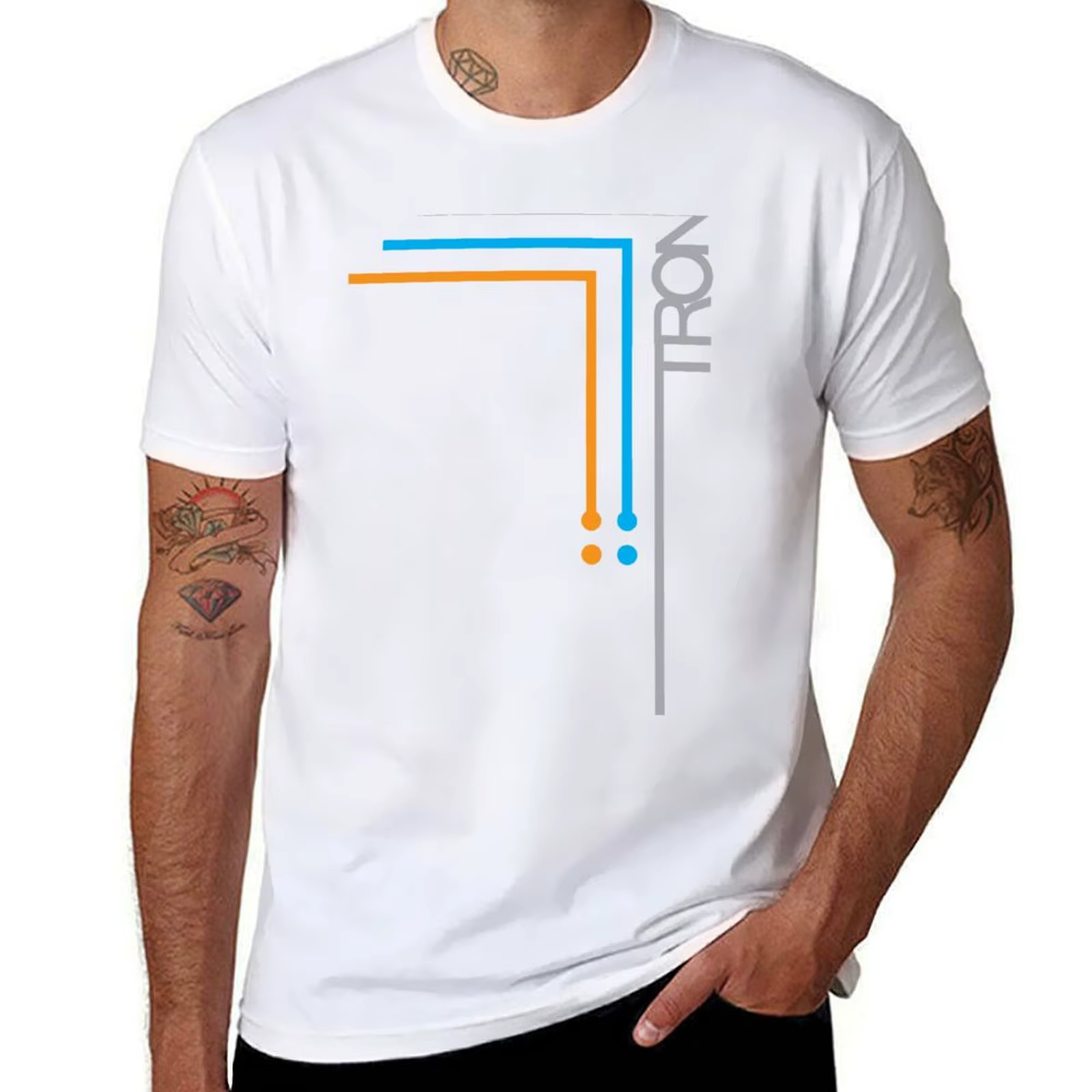 Tron T-Shirt t-shirts pour homme graphique vintage