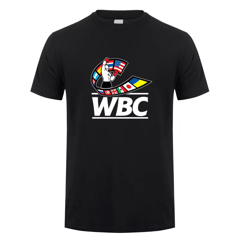 WBC boxe t-shirt été hommes coton à manches courtes T-shirts homme hauts