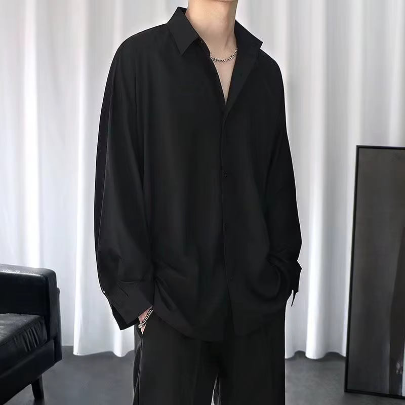 Chemise noire pour hommes