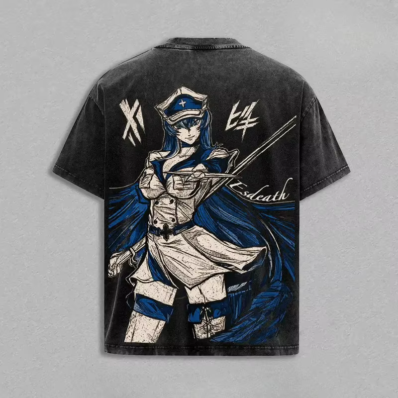 T-shirt graphique Akame Ga Kill Esdeath pour hommes et femmes